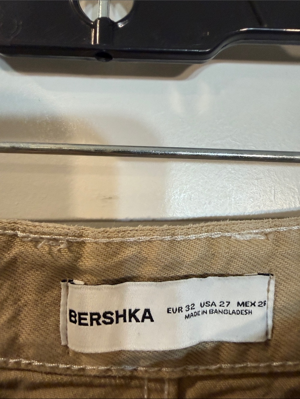 Bershka Barrel Jeans tan High Rise Skater Indie 27 - Picture 2 of 4